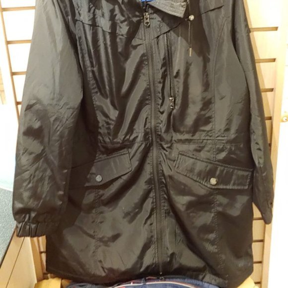 Lucky Brand Womens Rain Jacket Coat Parka Windbrea - Picture 3 of 10
